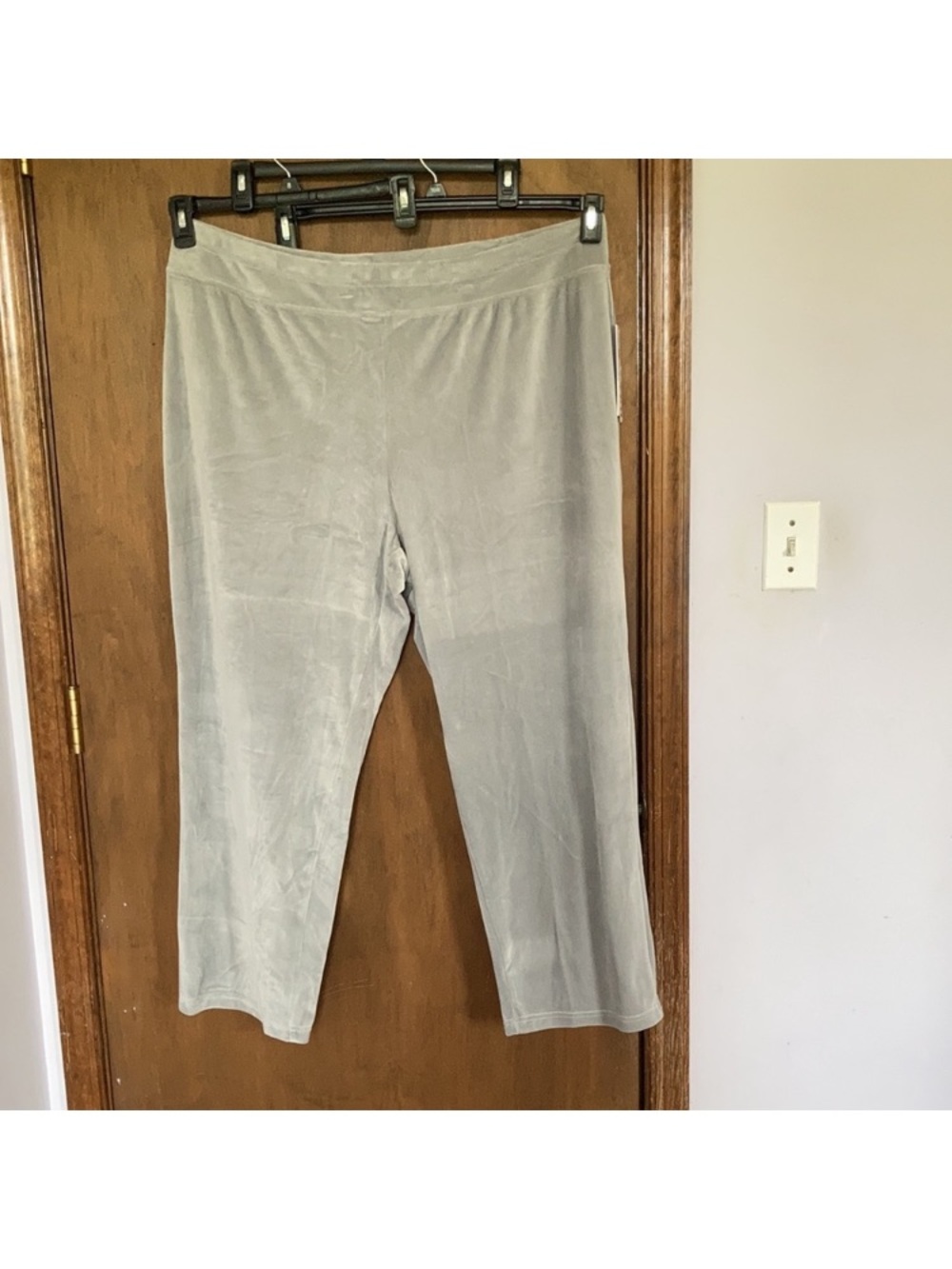 Sportelle gray velour velvet soft comfy pull on pant 2X - Picture 6 of 17
